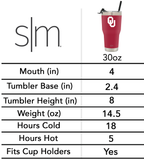 Collegiate Cruiser Tumbler with Flip Lid and Straw