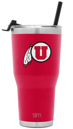Collegiate Cruiser Tumbler with Flip Lid and Straw