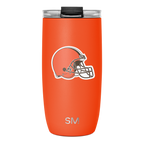 NFL Voyager Tumbler with Clear Flip Lid & Straw