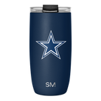 NFL Voyager Tumbler with Clear Flip Lid & Straw