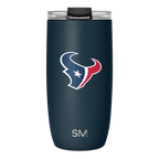 NFL Voyager Tumbler with Clear Flip Lid & Straw