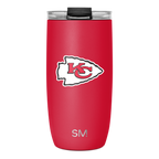 NFL Voyager Tumbler with Clear Flip Lid & Straw