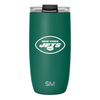 NFL Voyager Tumbler with Clear Flip Lid & Straw