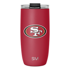 NFL Voyager Tumbler with Clear Flip Lid & Straw
