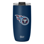 NFL Voyager Tumbler with Clear Flip Lid & Straw