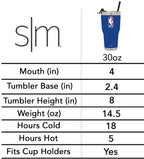 NBA Cruiser Tumbler with Flip Lid and Straw