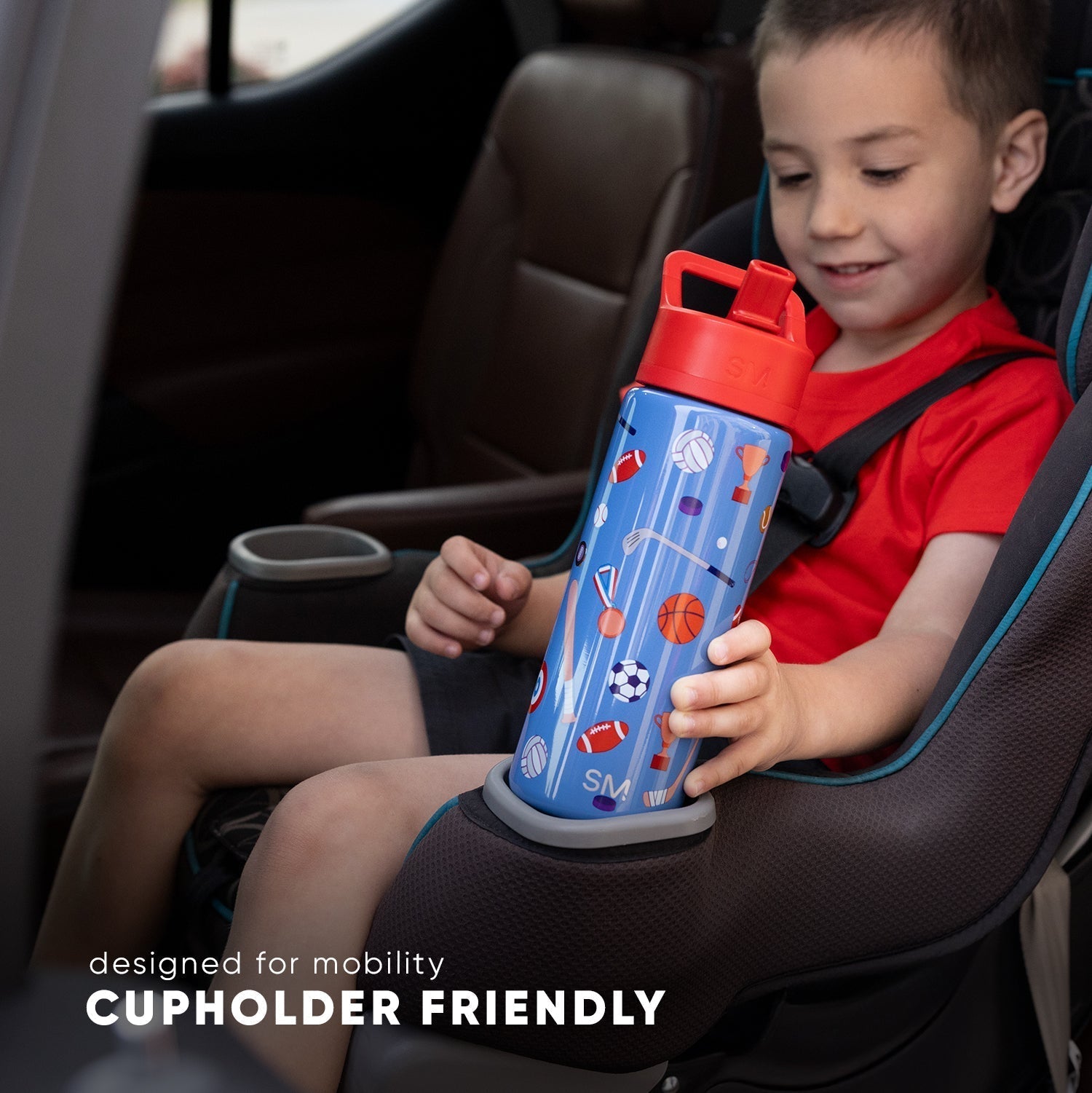 Summit Kids Water Bottle with Straw Lid