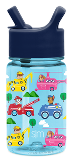 Summit Kids Plastic Water Bottle with Straw Lid