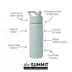 Summit Water Bottle with Straw Lid