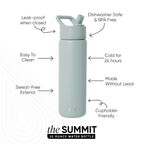 Summit Water Bottle with Straw Lid