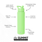 Summit Water Bottle with Straw Lid