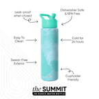 Summit Water Bottle with Straw Lid