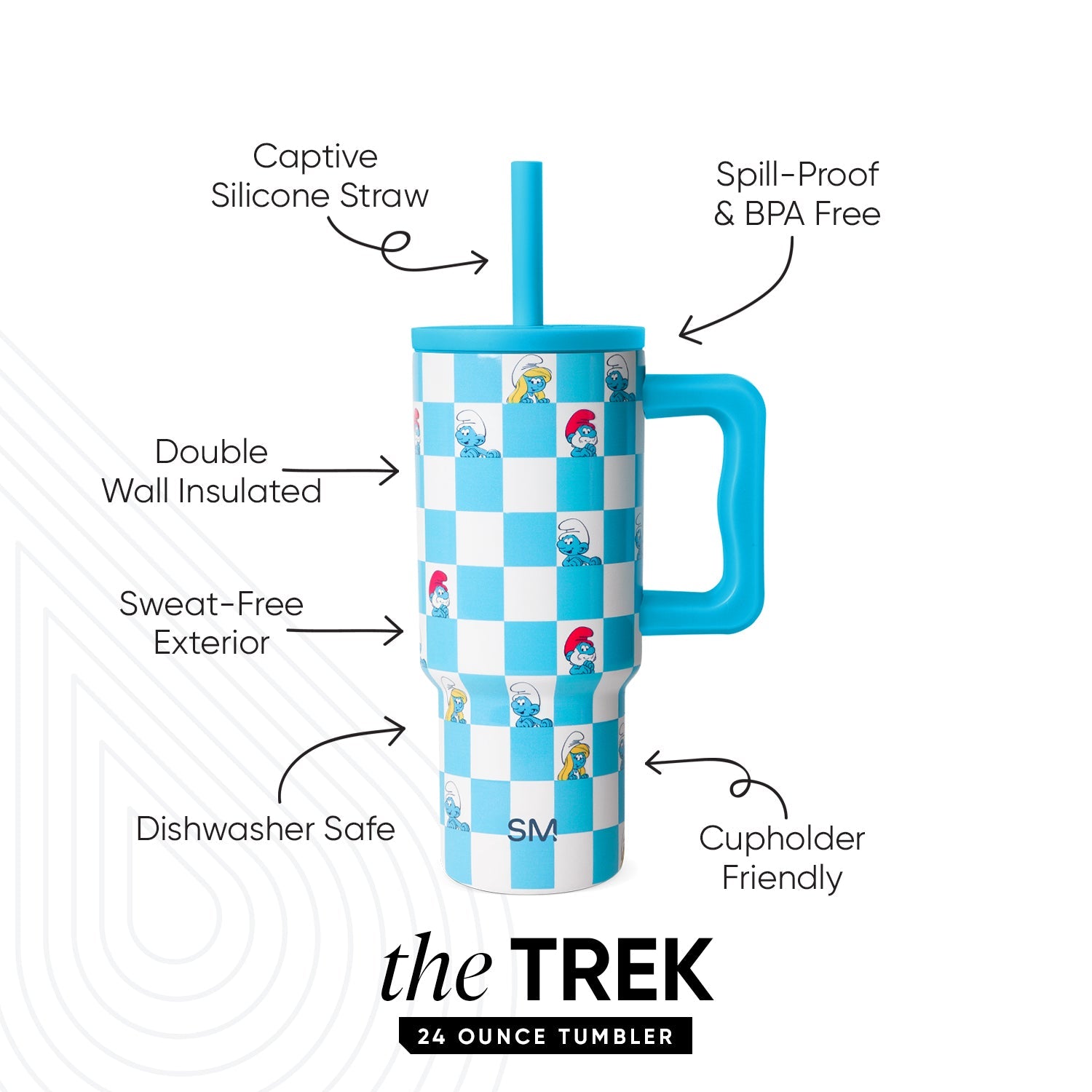Trek Kids Tumbler with Silicone Straw Lid